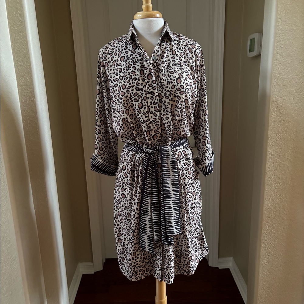 Gretchen Scott Leopard Print Dress